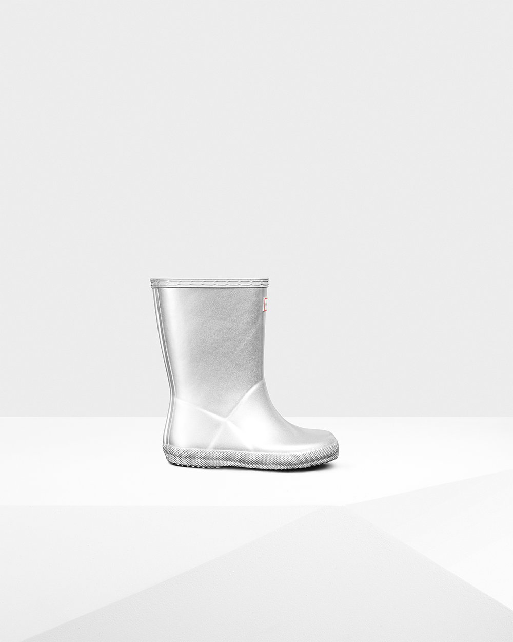 Kids Hunter Original First Classic Metallic - Rain Boots Silver - 2965-SZLRU